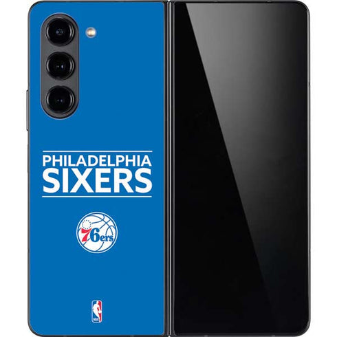 NBA Philadelphia 76ers Standard - Blue Galaxy Z Fold5 5G Skin